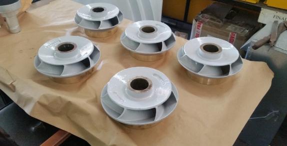 Waaiers met een coating zijn beter beschermd en verhogen de pompefficiëntie