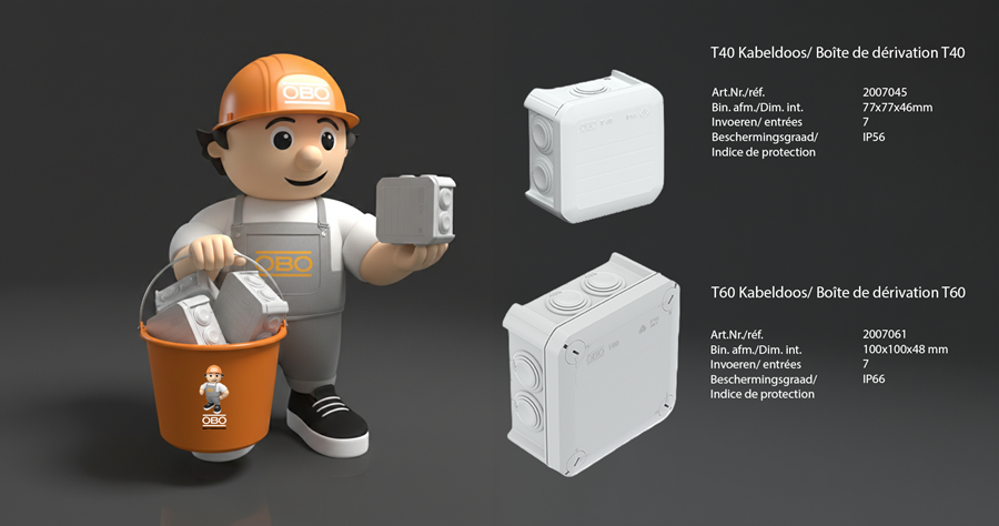 Un seau de chantier OBO offert avec la série T : Le duo gagnant pour chaque professionnel