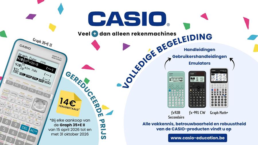 CASIO: veel meer dan alleen rekenmachines!