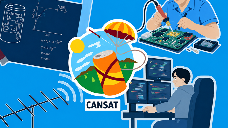 13e édition de CanSat Belgium : des élèves construisent un satellite