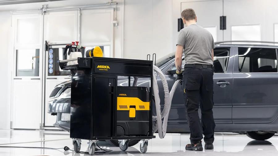 Optimisez votre flux de travail grâce au chariot à outils modulaire de Mirka